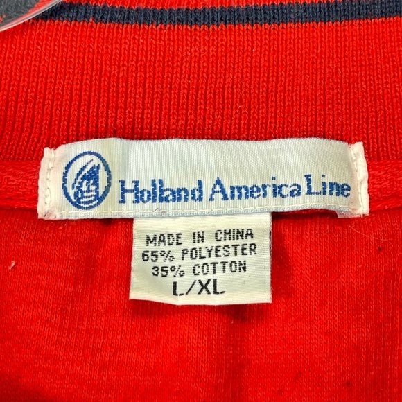 Vintage HOLLAND AMERICAN Cruise Line Unisex L Embroidered Nautical Sweatshirt - Picture 6 of 13
